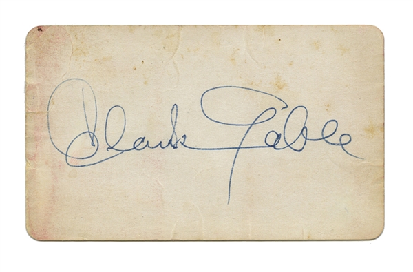 Clark Gable Signed Christmas Cards.
