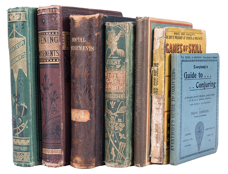 Group of Seven Antiquarian Volumes on Magic and Amusements. 