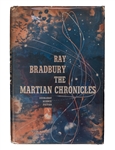 The Martian Chronicles, With a Wine Label Signed by Bradbury.