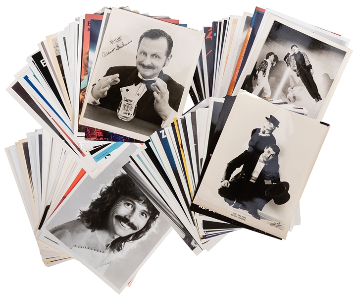 Collection of Over 200 Photographs of Magicians, Some Signed.