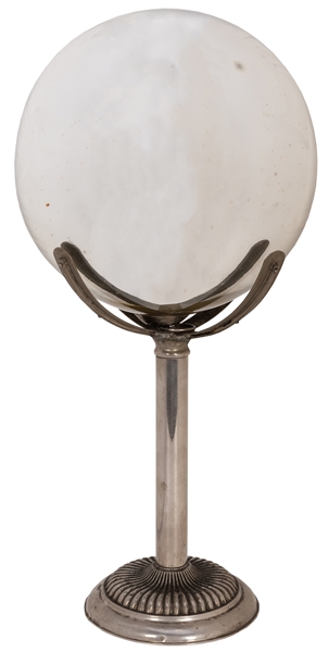 Antique Mercury Glass Gazing Globe on Stand.