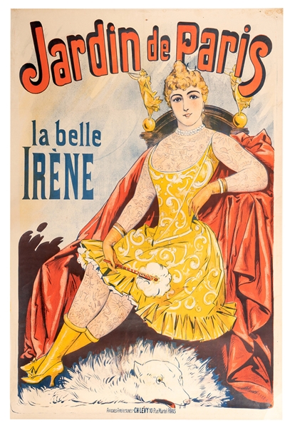 La Belle Irene. Tattooed Lady Poster.