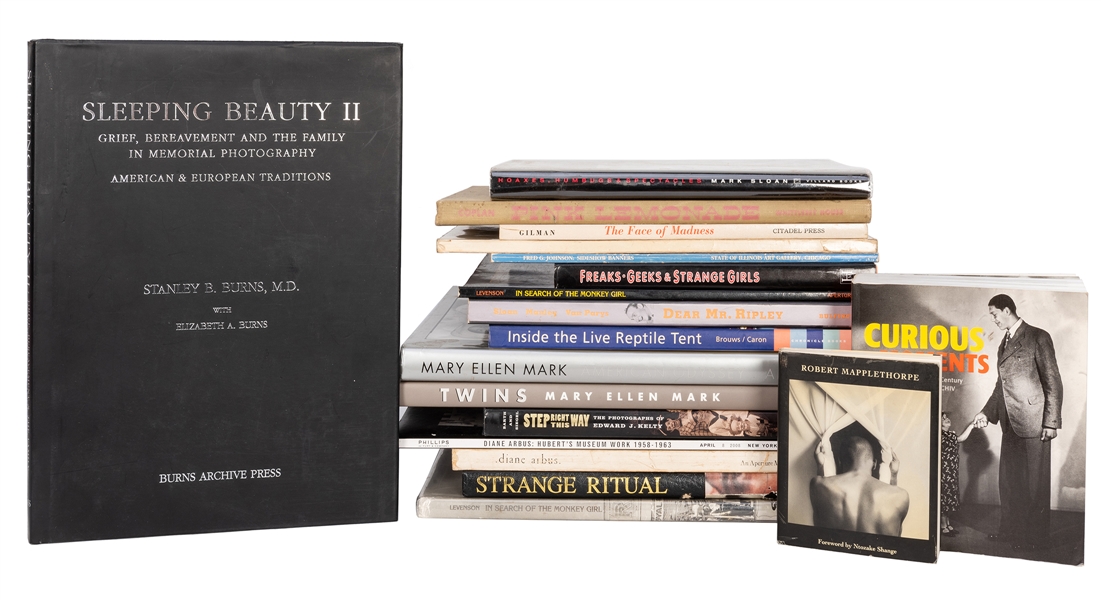 Group of Photography Books on Circus, Sideshow, and Other Subjects.