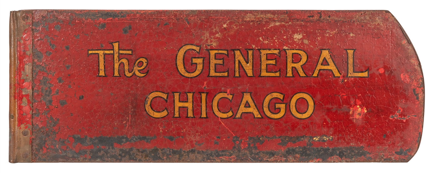 The General Chicago Painted Iron Store Sign.