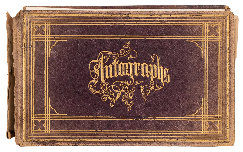 1870s Autograph Album Signed by Notable Chicagoans and Others.