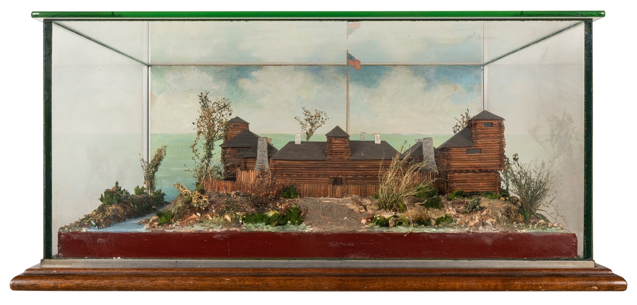 A Handmade Model of Fort Dearborn.