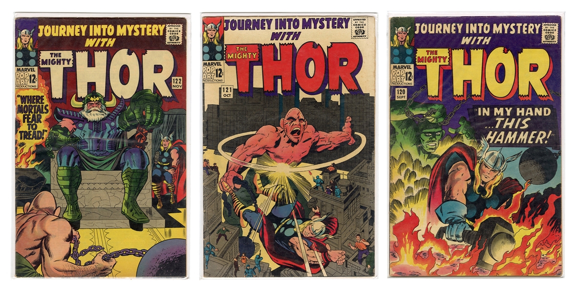 Journey Into Mystery with Thor. Nos. 120, 121, 122.