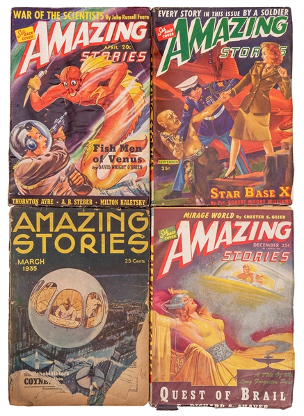 Amazing Stories. Lot of Four Issues.