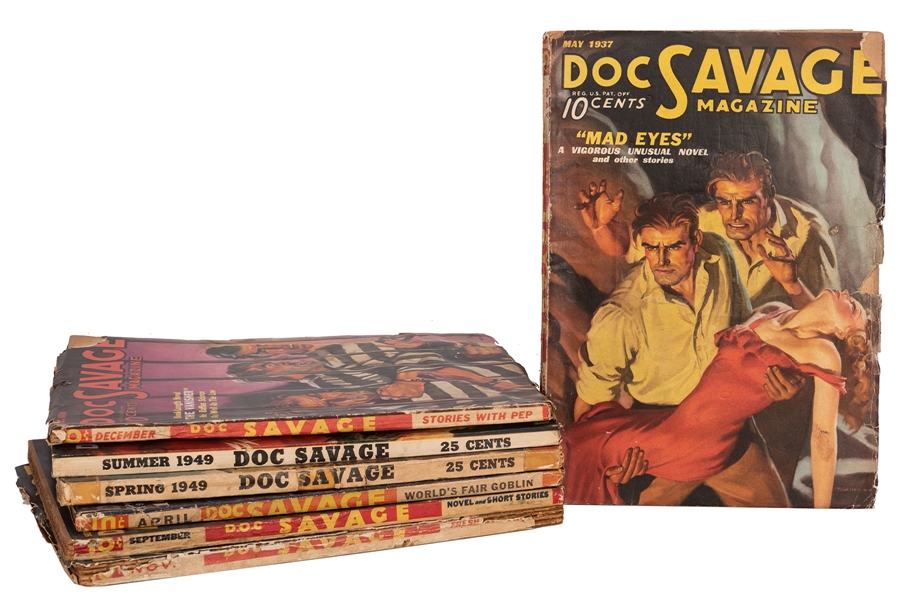 Doc Savage. Seven Pulps.