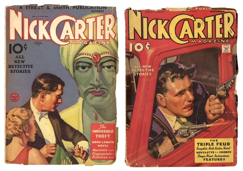 Nick Carter Magazine. Two Issues.