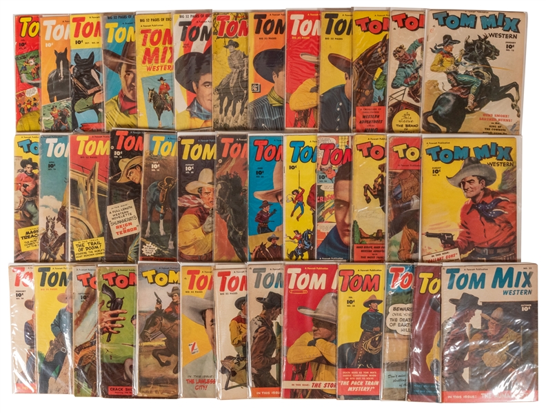 Tom Mix Western. Lot of 40 Comic Books.