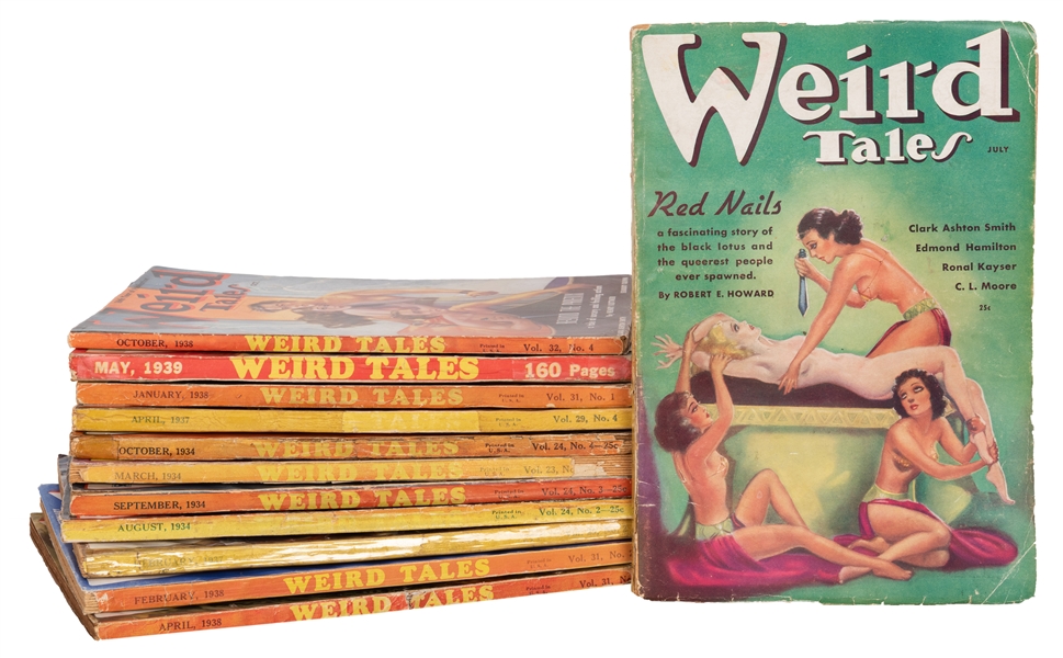 Weird Tales Magazine. 12 Issues.