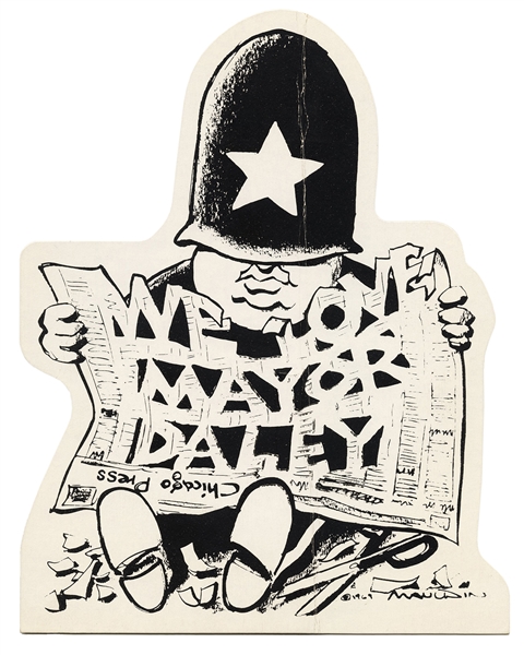 Bill Maudlin “We Love Mayor Daley” Standee.