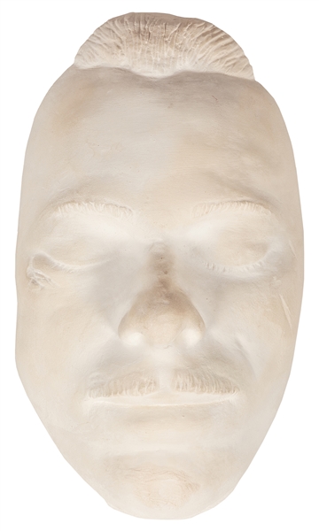 John Dillinger Death Mask, Hair from His Moustache, and Melvin Purvis Letter.