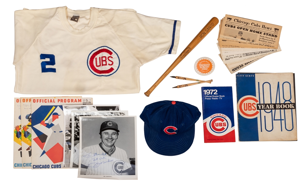 Chicago Cubs Vintage Sports Memorabilia Group.