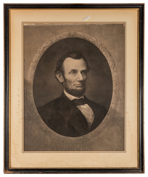 Gugler Portrait Engraving of Abraham Lincoln.