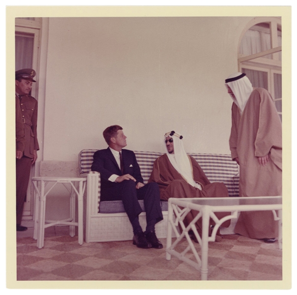 Original Photograph of JFK and Saud bin Abdulaziz.