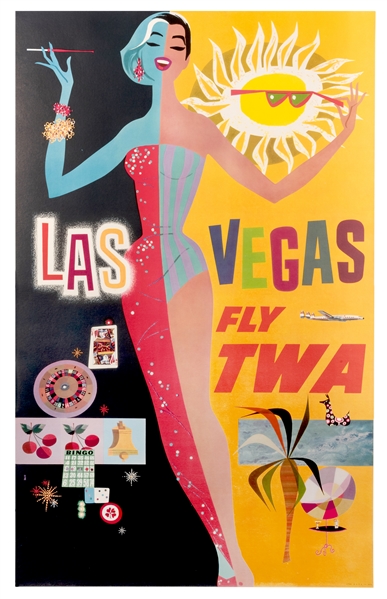 Las Vegas. Fly TWA.