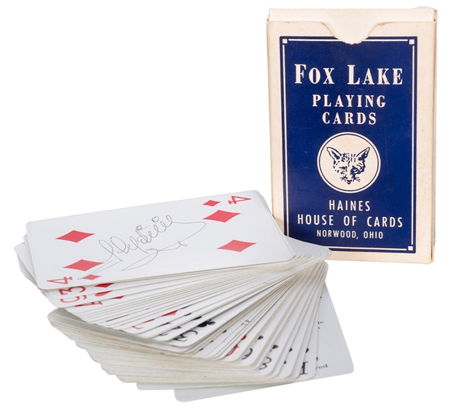 Fox Lake Playing Cards Signed by 30 Magicians.