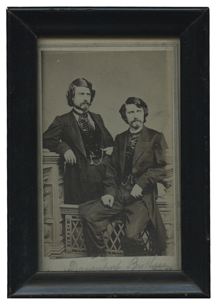CDV Photograph of The Davenport Brothers.