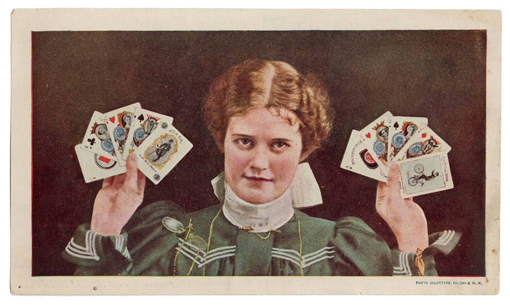 Monarch Playing Cards Trade Card.