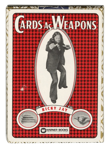 Ricky Jay Cards As Weapons Promotional Playing Cards.