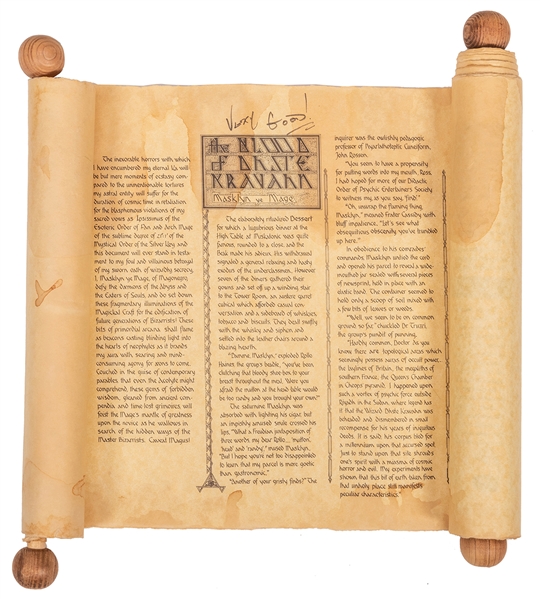 The Legendary Scroll of Masklyn Ye Mage.