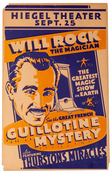 Will Rock the Magician / Great French Guillotine Mystery / Thurston’s Mysteries.