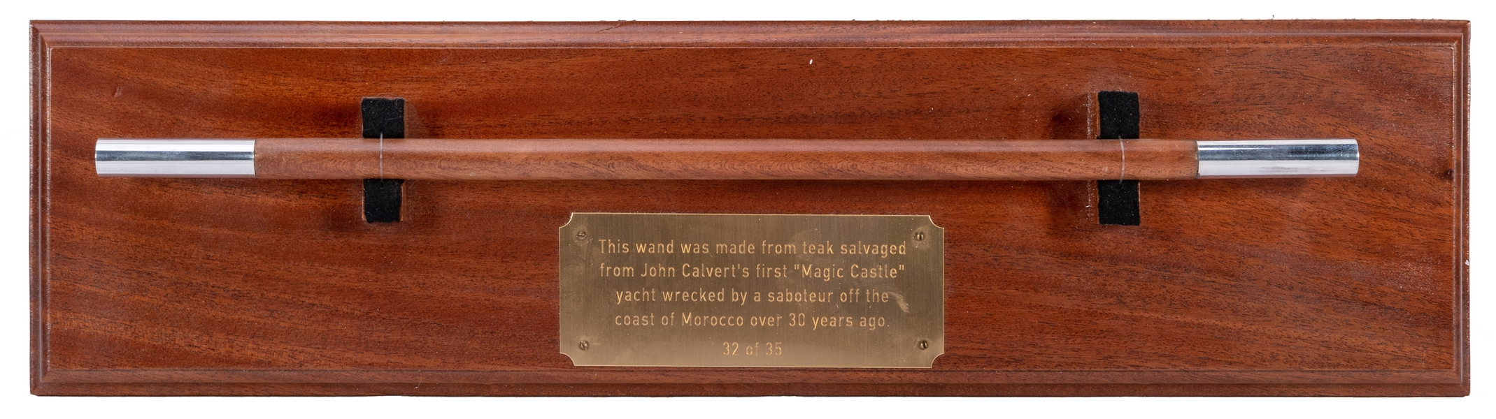 John Calvert Magic Wand from Salvaged Yacht.