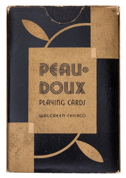 Cardini Gold Peau Doux Playing Cards.