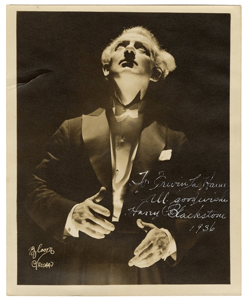 Inscribed and Signed Photograph of Harry Blackstone.