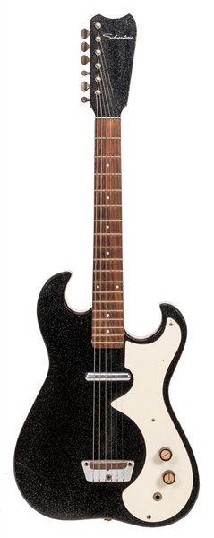  Vintage Silvertone Solid Body Electric Guitar #1448. 1962. 