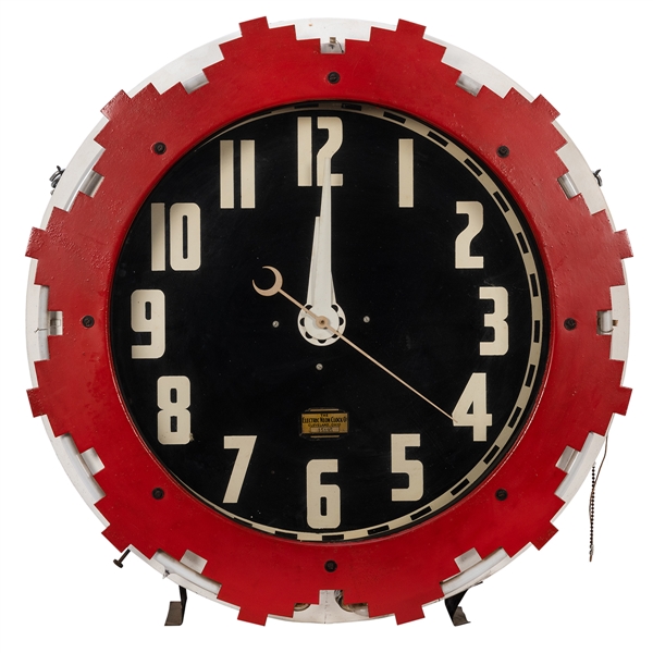Cleveland Electric “Aztec” Neon Clock.