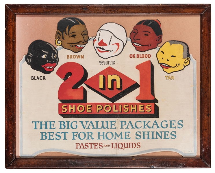 2 in 1 Shoe Polishes Advertisement.