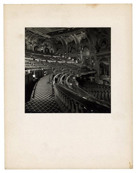 Twelve Interior Photographs of the Chicago Theatre.