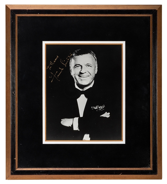 Frank Sinatra Signed and Inscribed Portrait. Circa 1990s.