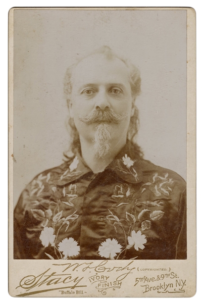 Cabinet Card Photograph of Buffalo Bill.