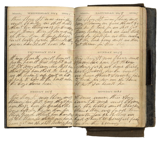 Civil War Diary of William Stewart, Pennsylvania 83rd Regiment, Union Army.