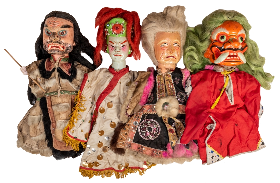 Collection of Vintage Chinese Opera Puppets
