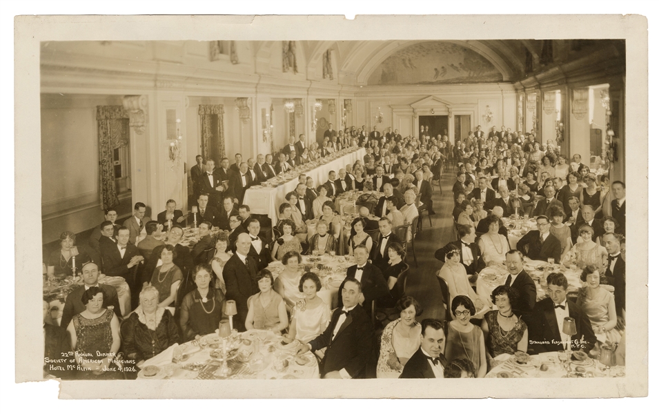 Houdini Society of American Magicians Panoramic Photograph.