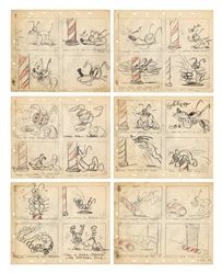 Disney Pluto Barber’s Pole 24-Panel Animation Sequence.