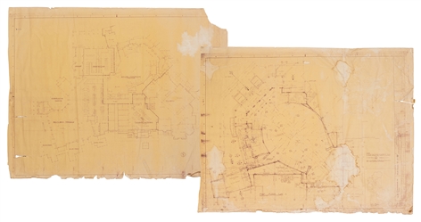 Walt Disney World Floor Plan Blueprints – Liberty Square / Adventureland Complex.