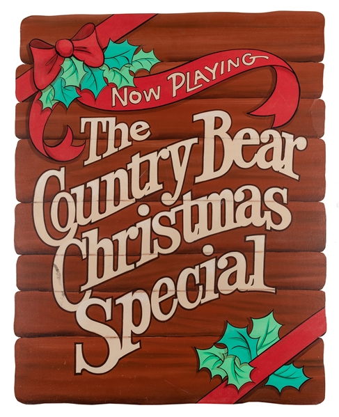 Country Bear Christmas Special Show Sign.