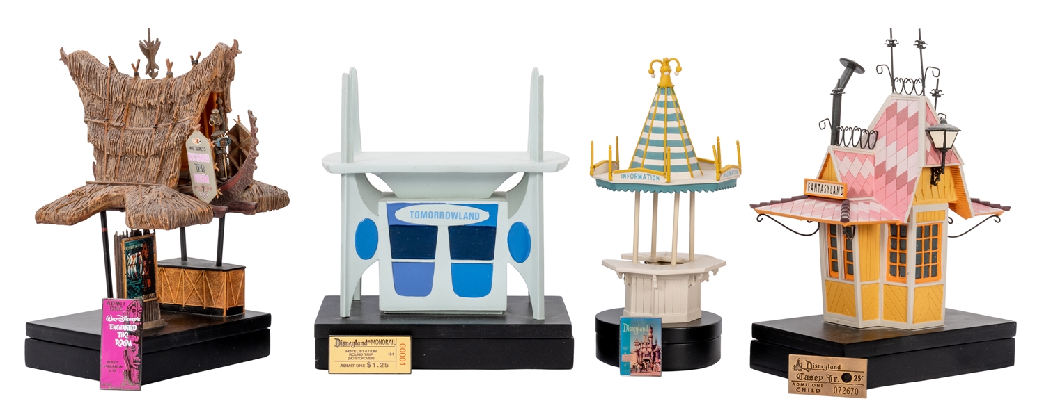 Lot Detail - Early Disneyland Ticket Booths in Miniature.