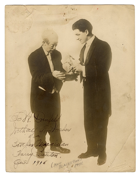 Photograph of Blackstone Signed “Harry Bouton” to Dorny.
