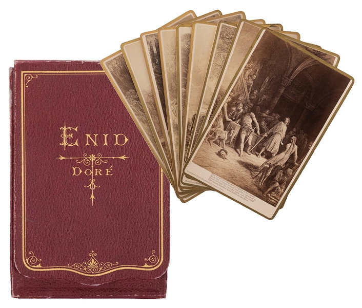 Nine Cabinet Cards of Gustav Doré Illustrations from Alfred Tennyson’s “Enid.”