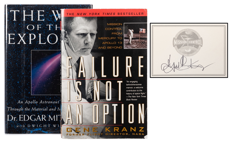 Edgar Mitchell and Gene Kranz Signed Book / Bookplate.