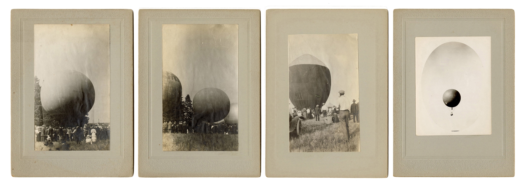 Group of Four Ballooning Snapshots.