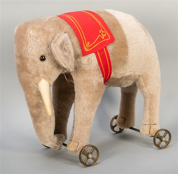  Steiff Elephant on Wheels. Modern limited edition (of 1,000...