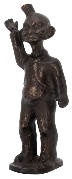  Happy Hooligan Bronze Bottle Opener. Figural bronze statuet...